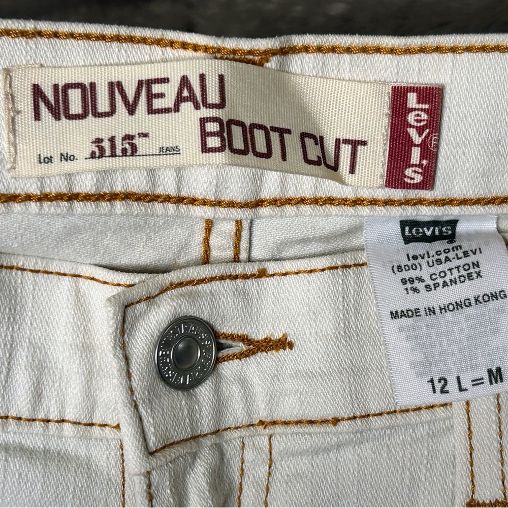 Levi's 515 Cream Boot Cut Jeans
